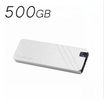 500GB 휴대용 SSD 미니 고속 16 테라바이트 4 2 1 하드 디스크 타입-C USB3.1 모바일 솔리드 스테이트 드라이브 노트북 용, [25] 500GB Silver