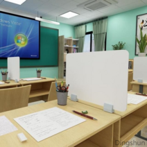 책상 파티션 칸막이 공간분리 가림막 학교 기숙사 공간분리 사무실 식당 공부방 도서실, 화이트 가후판 60x40CM