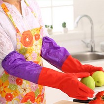 롱밴드 긴팔 기모고무장갑 김장 설겆이 세차특대