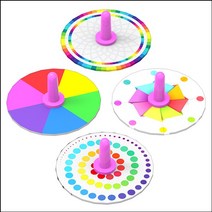 (HM)4in1색혼합팽이 과학교구/과학키트/과학실험도구/유아과학교구/페이퍼토이/과학상자/초등과학실험