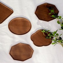 우드접시 다용도 플레이트 (월넛) 4type, 사각, 1개