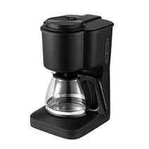 전기 에스프레소 커피 머신 110/220V 600W 반자동 드립 메이커 파우더 보온 포트 차 인퓨저, 01 Black_02 EU