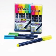 동아 제트스틱 형광펜 3개 5개 세트 고체형광펜, 5색세트