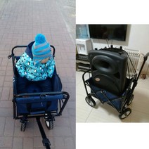 유라 아웃도어 캠핑카 접이식 슈퍼마켓 장보기 캐리어 카트 작은 짐카트, 미니 업그레이드 네이비