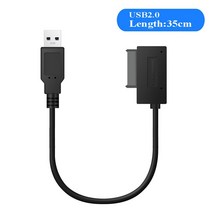 CD-ROM USB 3.0/2.0 Sata II 7 + 6 9 어댑터 지원 노트북 CD/DVD ROM 슬림 라인 마이크로 드라이브 13/16, 03 USB2.0 35CM_01 USB TO 13P