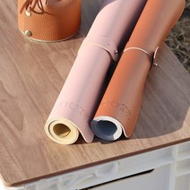 캠핑 테이블 가죽매트 식탁보 방수매트 (브라운 40X60)