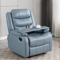 여우세계 1인용 가죽 전동 소파 리클라이너 쇼파 리클라이너가죽소파, 전동좌석 + 수동 흔들기 + 진동 마사지, 나노스킨+네일플레이트