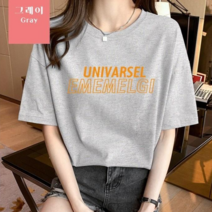 [오늘발송] 스타일아유 오버핏 면100% 반팔티 여성용 빅사이즈 박시 반팔티셔츠 반팔 티셔츠 6color [AYG6TS338A]