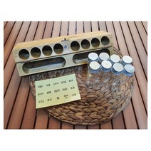 제이현 캠핑 우드 양념통 양념박스 5가지 각인 국내산 유리병 8P 고급양념통 캠핑카 카라반 랜턴양념통, 텐트_유리병2개 추가