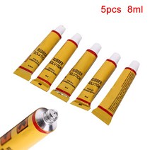 5pcs 8 ML 시멘트 고무 내부 튜브 수리 펑크 냉간 패치 솔루션 키트 접착제 바이크 글루 자전거 도구자전거 도구, 단일, 1개