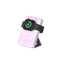 팬톤 15W 맥세이프+애플워치 호환 듀얼 마그넷 거치대 보조배터리 10000mAh PGB-05, Dreamy Purple
