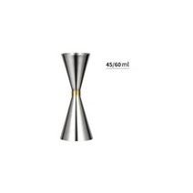 칵테일 쉐이커 세트 조주기능사 바텐더 바 지거 스테인레스 스틸 일본 디자인 더블 스피릿 측정 컵 홈 파티 액세서리 클럽, silver 45ml 60ml