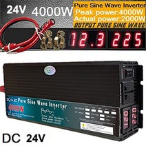 인버터 12V 220V 순수 사인파 인버터 12V/24V/ TO /110V 4000W 5000W 6000W 태양 INVERSOR 변환기 변압기 전원 공급 장치, 24V 4000W, 220V 230V 60Hz, 만능인