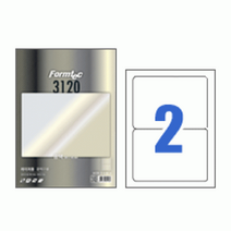 폼텍 레이저 광택 라벨 LA-3120 (20매/2칸)