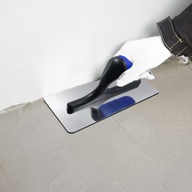 건설도구 20*8cm 스테인레스 스틸 파란색 플라스틱 손잡이 콘크리트 마무리 플로트 흙손 건설 청소 도구, [02] Length 20cm