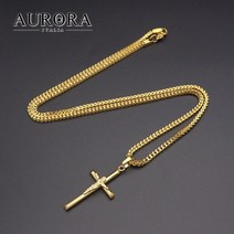 18K컬러 명품브랜드 십자가 목걸이 CROS-1815