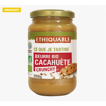 ETHIQUABLE 에티카블 유럽 유기농 크런치 피넛버터 땅콩잼 350g, 1개