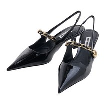 [미우미우] 페이턴트 슬링백 펌프스 5I813D 069 F0002 /1