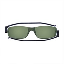 난니니 Solemio3a Classic 컴팩트 선글라스, Black/Dark Green