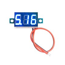 036 인치 DC LED 디지털 전압계 040 전압 측정기 자동 자동차 모바일 전원 전압 테스터 감지기 볼트 게이지 전자 부품, 02 Blue