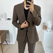 구스마켓 남성용 시원한 여름 린넨 수트