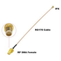allishop sma 피그 테일 점퍼 rp sma 여성 to u.fl ipx rg178 1.13 케이블 소켓 잭 커넥터 어댑터 wifi 라우터 gps ap, rp 여고생 rg178, 10cm