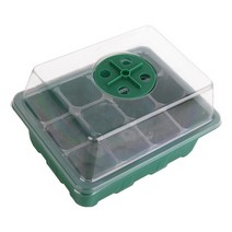 미니비닐하우스 그린하우스 조립식 비닐하우스 12 홀 plant tray box pot, 초록