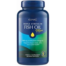 GNC 트리플 스트렝스 오메가3 트리글리세리드 EPA DHA 240정 미니 소프트젤