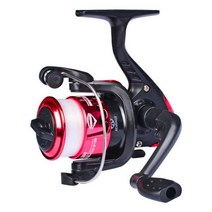 pro beros 초경량 접이식 낚시 릴 5.2:1 스피닝 릴 3kg 최대 드래그 낚싯줄 포함 지깅 릴 바닷물 물고기 pesca, 그물, Red
