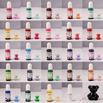리니팜 투명 레진 색소 아트 공예 몰드 재료 컬러 염료 조색제 만들기 슬라임 용액, 01화이트