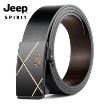 JEEPSPIRIT 정품 남성용 가죽 자동 버클 벨트 OM18CD996BT0464-T0467