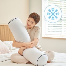 이몽 닿자마자 차가운 듀라론 냉감 스노우 쿨 바디필로우 - 여름 쿨링 일자형 대형 쿠션