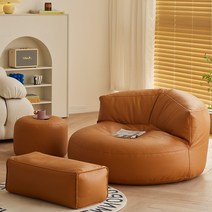 미드샌추리 1인용 원룸 소형 싱글 소파 가죽 침실 거실 미드센추리 포인트 인테리어 의자, 20.오렌지 3세트