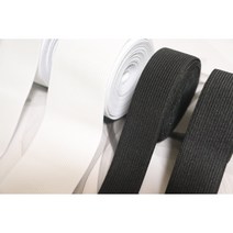 의류부자재 고탄력 코메즈 허리 바지 고무줄 허리고무밴드 10 12 15mm 1롤, 백색, 1개