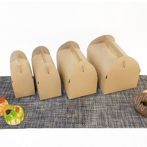 천사돌 브라운 선물상자 ( 대 중 소 ) 손잡이상자 쿠키포장상자 마카롱상자 선물포장 답례품 케이크상자 떡상자 베이커리포장, 크라프트 선물상자(특대), 1장