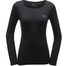 아이더 여성 EIDER HEAT 라운드 동내의(상)_Black DWW19804Z1 633492