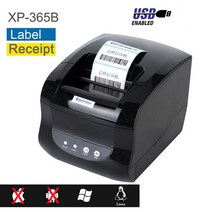 영수증사진기 포토프린터 Xprinter XP-365B POS 열 영수증 라벨 이중 목적 프린터 USB 스티커 슈퍼마켓용, 01 USB_03 AU 플러그