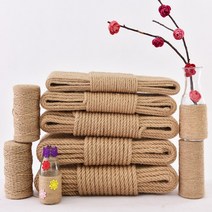 아리랑유통 마로프 4 - 20mm 50 - 100M 인테리어 장식끈 공예 황마 밧줄, 4mm, 1개