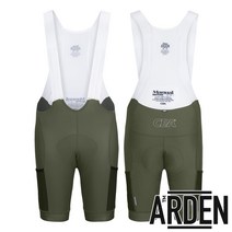 [아덴바이크] 웨어 매뉴얼 빕숏 카키 (3D-Comfy Pad)