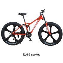 산악 및 해변용 자전거 24 인치 4.0 팻 타이어 MTB 크로스컨트리, 06 red 3_02 26 inch_01 7