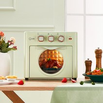 Apnoo 2 in 1 스마트 대용량 오븐형 에어프라이어 18L, 녹색