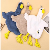 보들보들 초극세사 오리 핸드타올 귀여운 오리타올 3종 어린이집 수건, 1개, 네이비