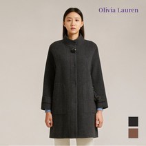 [올리비아로렌_20] [올리비아로렌] 밴드넥 심플 체크코트_VOCEAWW9441