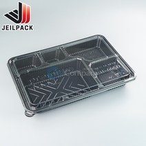 일회용 5칸 돈까스 도시락 포장 용기 [CN-005D] 박스200개세트, CN-005D(당일출고제품), 200개