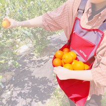필굿리빙 캥거루 바구니 수확용 앞치마, 2개, 레드