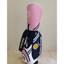 스마일 골프 가방 골프백 휠 캐디백 3컬러, 핑크크