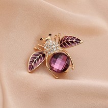 머플러 스카프 옷핀 뱃찌 혼주 브로치 broach 귀여운 라인 석 꿀벌 여성 파티 액세서리 곤충 진주 코사지 의류