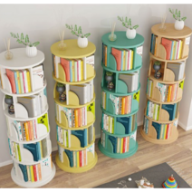 아이방꾸미기 인테리어 틈새수납함 슬림책장 회전책장 이케아 모듈책장, J.6단원목색