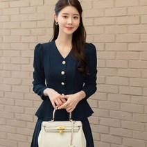 [시크라인]레지나 페플럼 블라우스(CLLCB32)