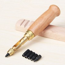 원형펀치 물레방아 가죽 구멍내기 타공펀치 스크류 원형펀치, 1개
